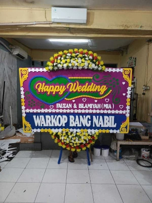 Papan Bunga di Gedung Serbaguna Jakarta