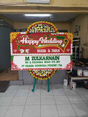 Papan Bunga di Gedung Serbaguna Jakarta