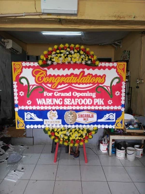 Papan Bunga di Gedung Serbaguna Jakarta