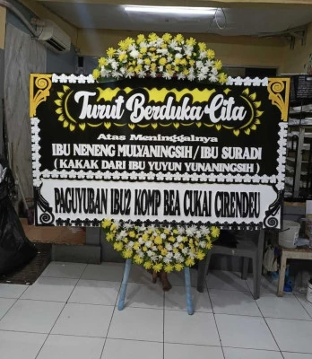 Papan Bunga di Gedung Serbaguna Jakarta