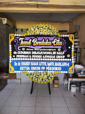 Papan Bunga di Gedung Serbaguna Jakarta